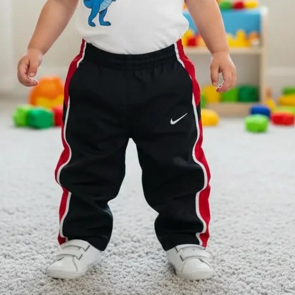 NIKE Athletic Lightweight Track Lined Wind Pants Size 24 Months